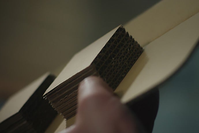 Cushioning made from cardboard