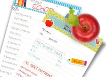 First day of school template