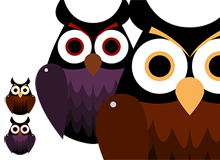 Creepy Cut-Out Owls