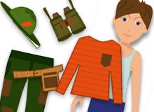 Boy paper doll