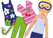 Paper girl doll