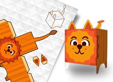 Colourful paper animals