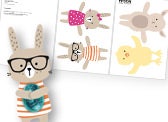 Template Easter animal