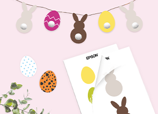 Easter eggs and bunnies