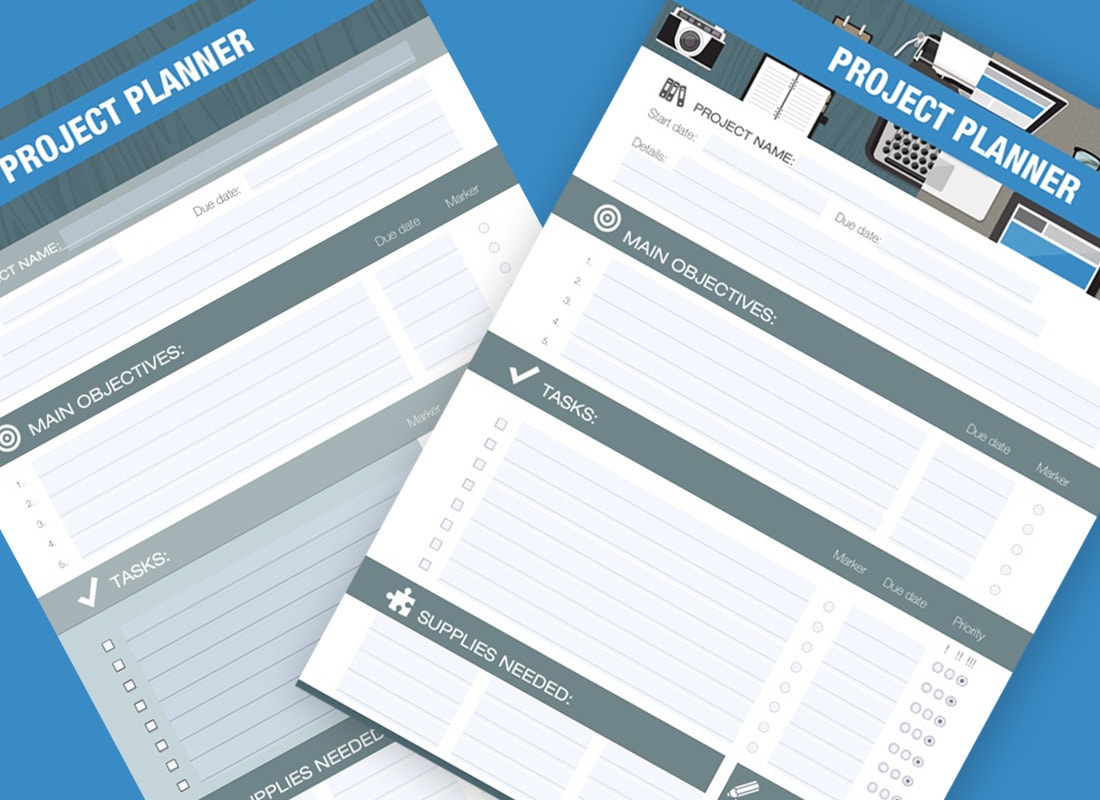 Project planning templates