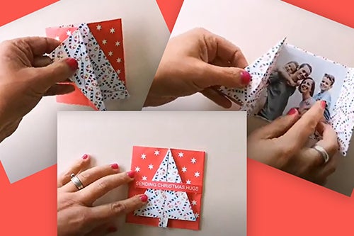 Christmas origami cards