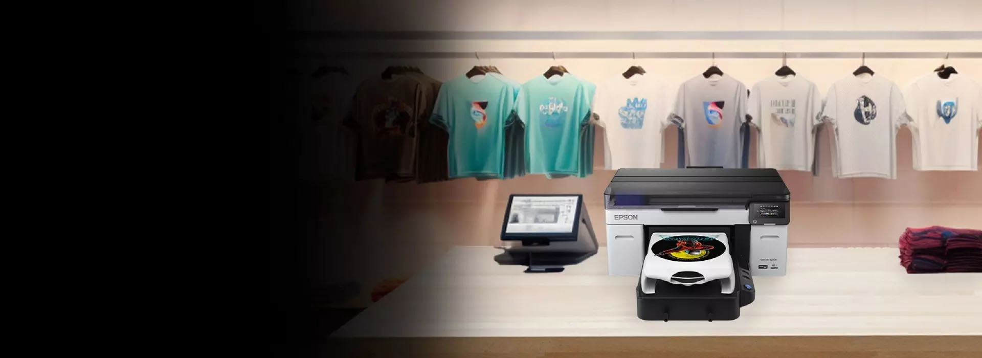 Direct-to-garment (DTG) and direct-to-film (DTF) printers