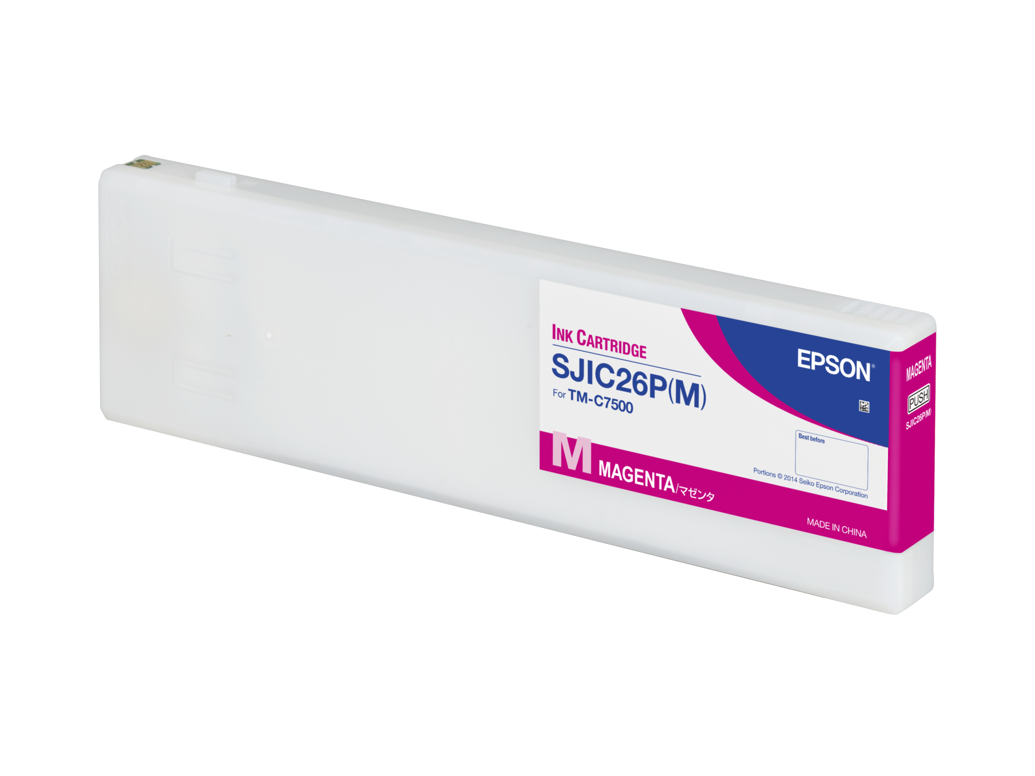 EPSON SJIC26P（Y） SJIC26P(M): Ink cartridge for ColorWorks C7500 (Magenta) | Epson