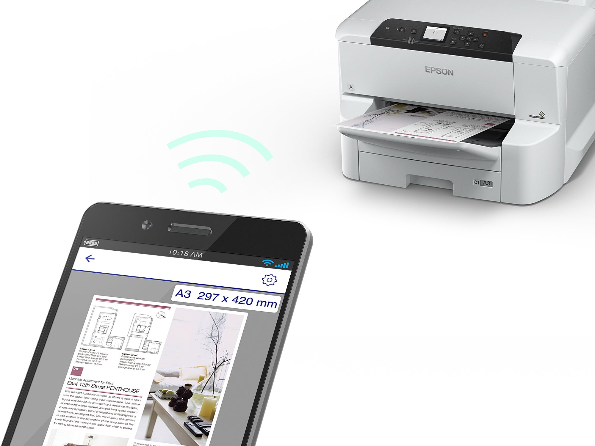 ⑧専用画面EPSON WorkForce Pro WF-C8190DW | Epson Türkiye